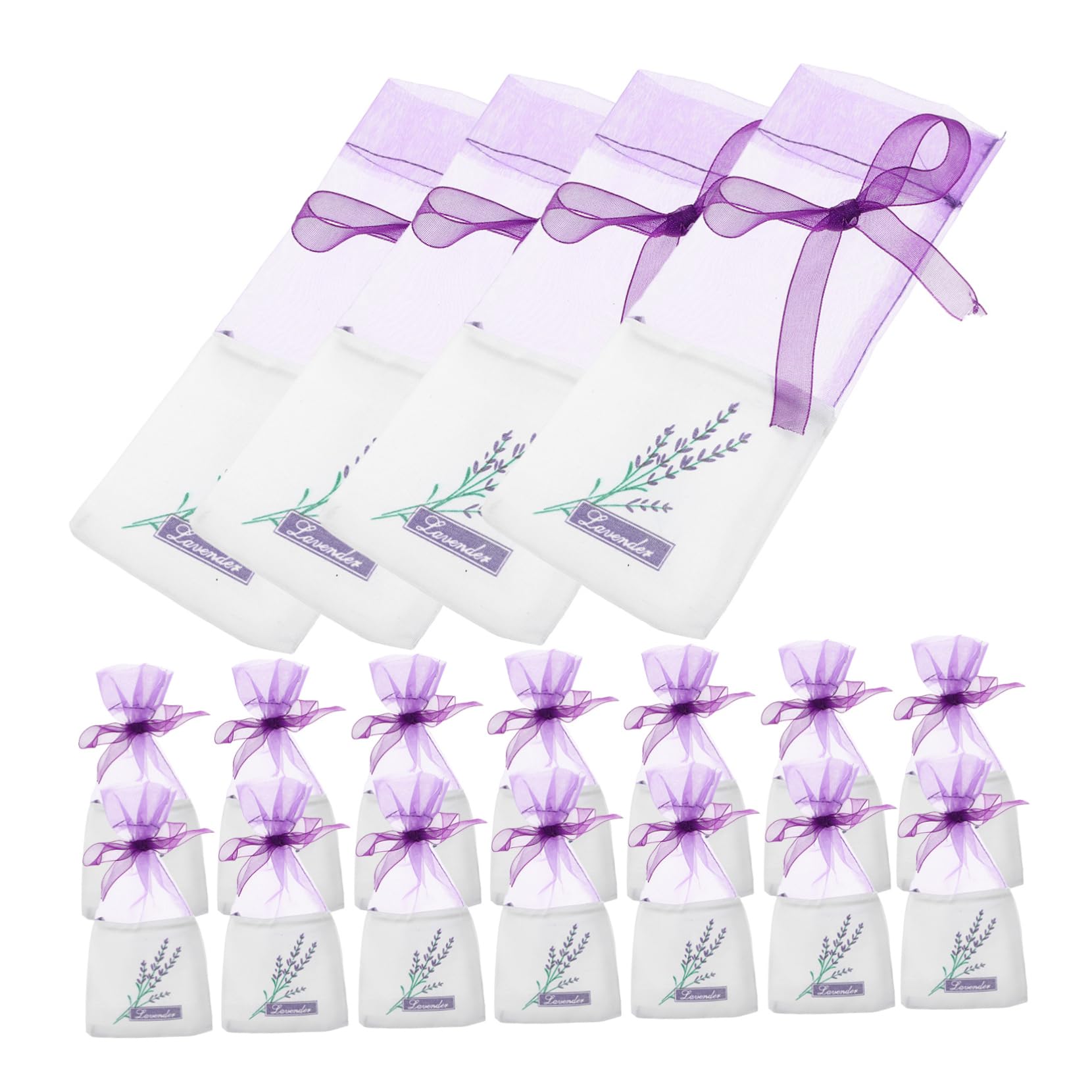 Didiseaon 1set Lavender Sachet Bag Gauze Bags for Lavender Dried Lavender Bag Bags Sacks for Lavender Sachets Scented Bag Empty Lavender Organza Bag Sachets Craft Bag Cloth Purple 60pcs