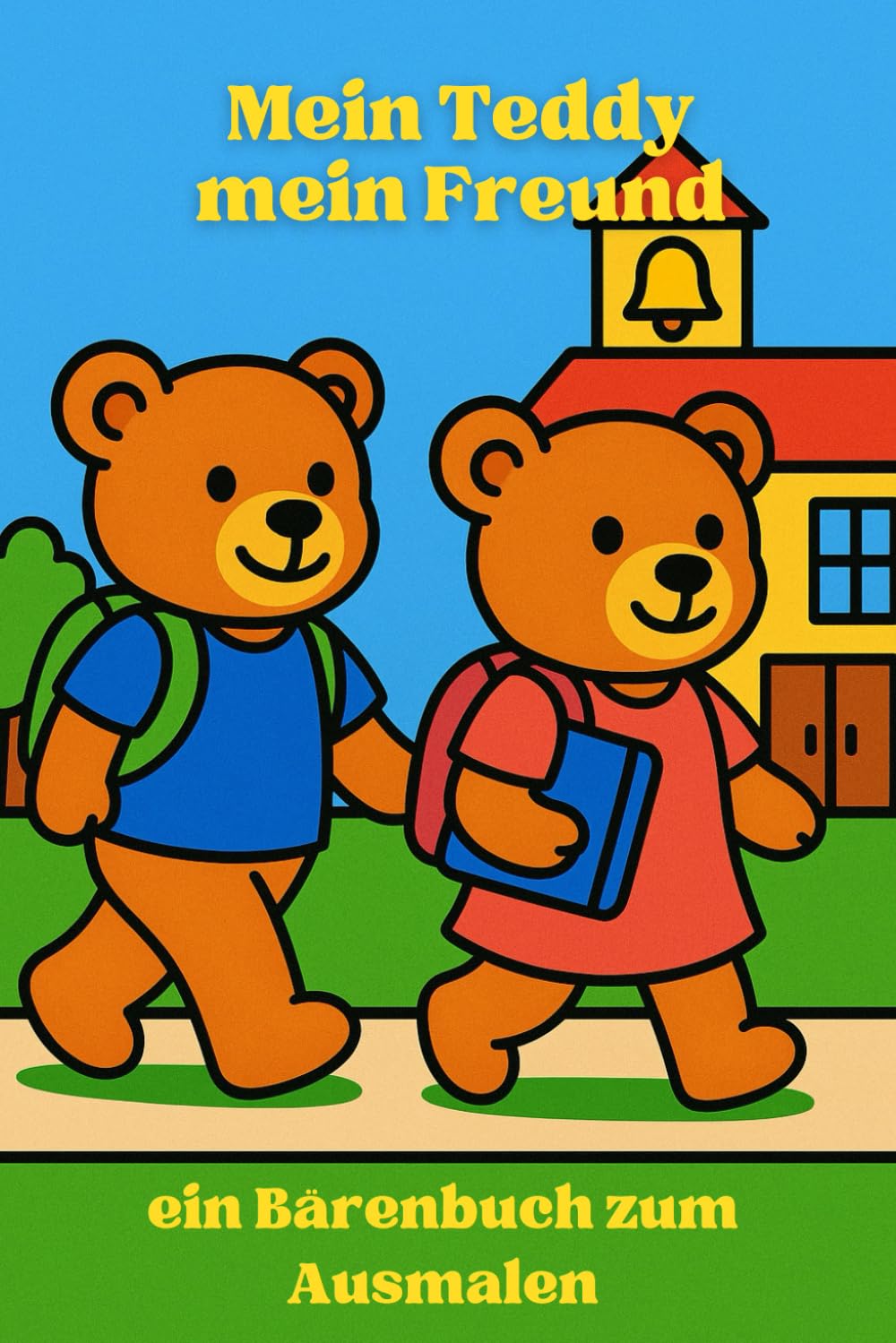Teddys kleine Abenteuer – Ein Ausmalbuch: Mein Freund Teddy: Malspaß für Groß und Klein