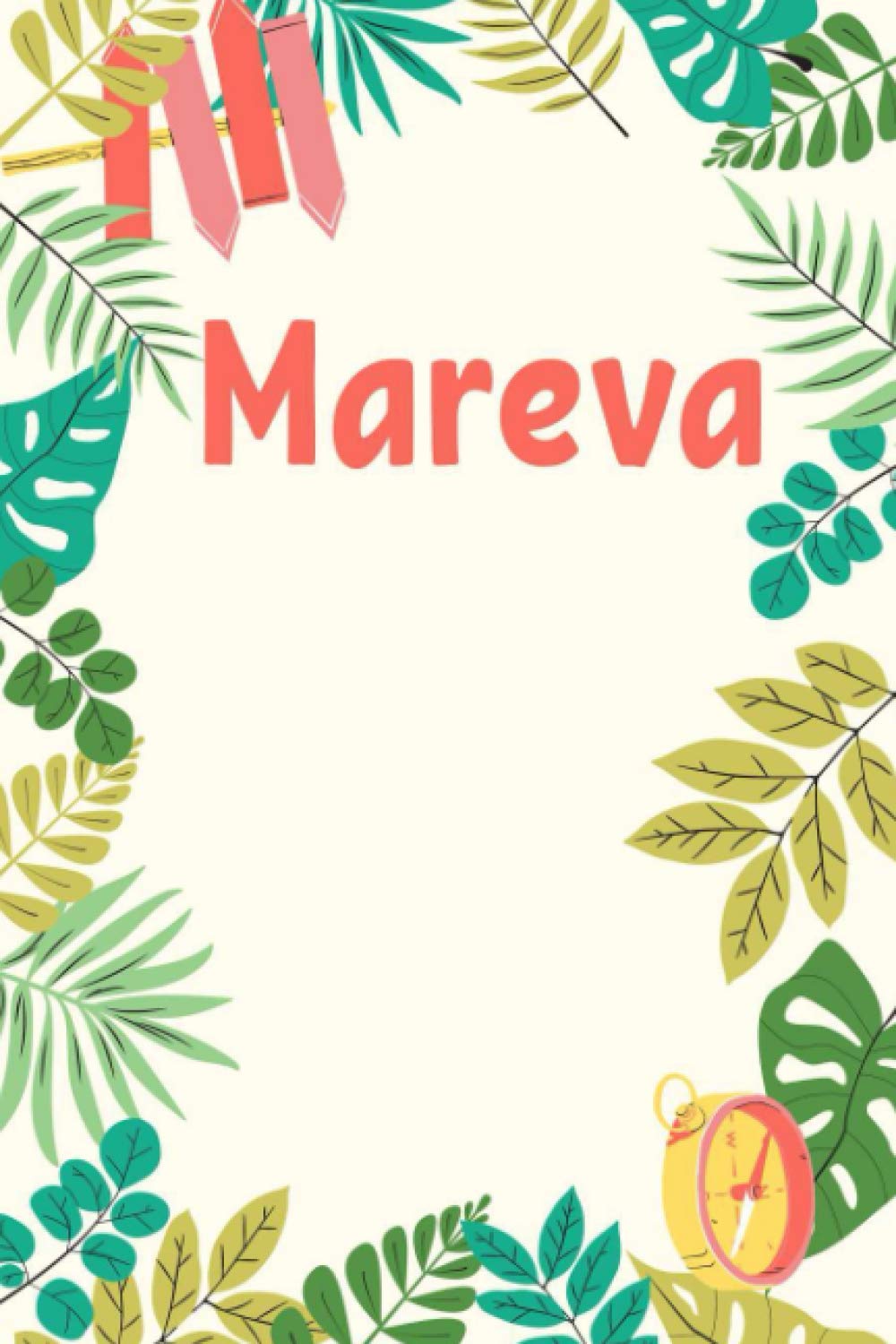 Mareva: Composition Notebook Gift, Mareva name gifts, Personalized Journal Gift for Mareva, Gift Idea for Mareva, 120 Pages