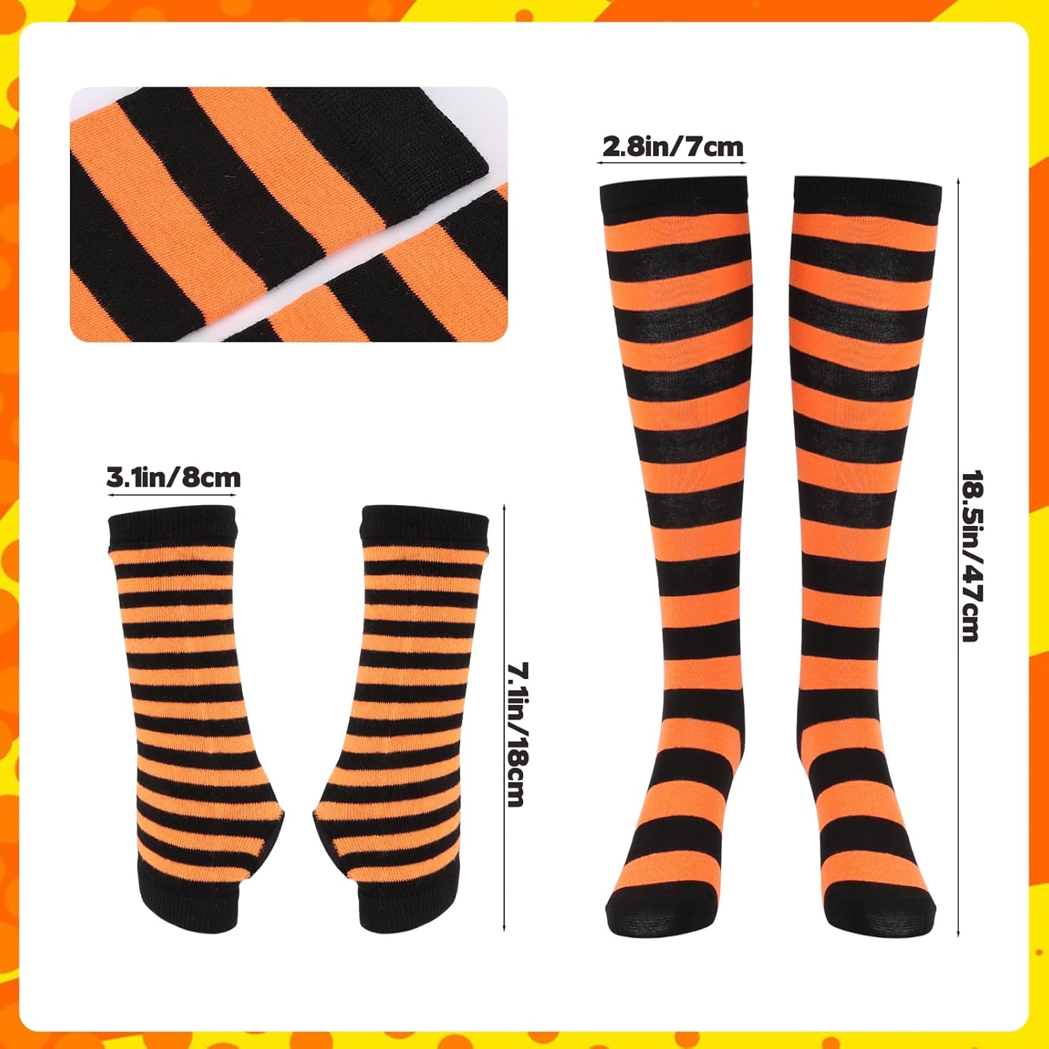 6 Pcs Halloween Villainous Cat Costume including Headband Eye Mask Tail Bow Tie Gloves and Socks for Halloween and Book Day Cosplay - Image 3