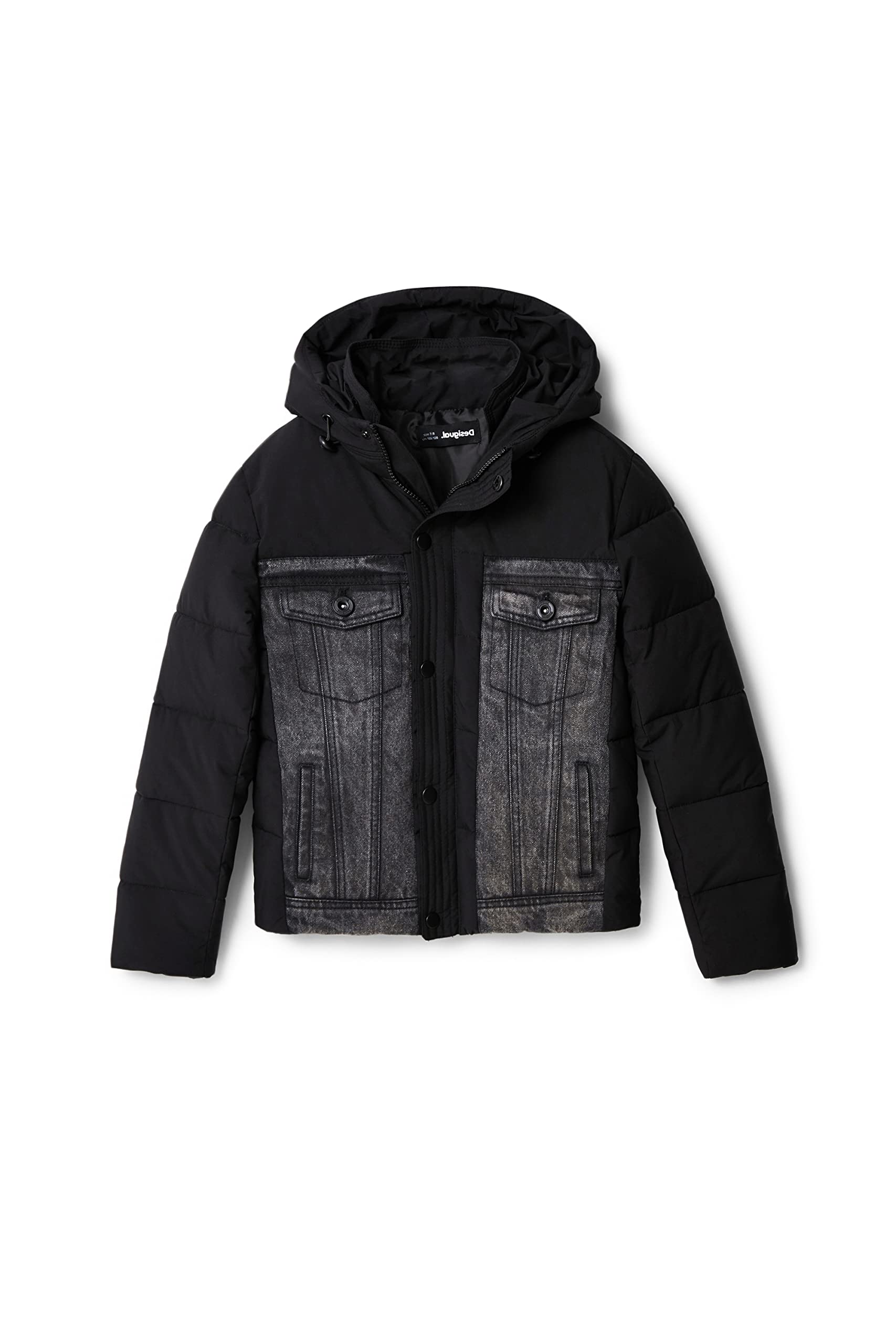 Desigual Black Chaq_Pizza 2000 Negro, 8 Years para Niños