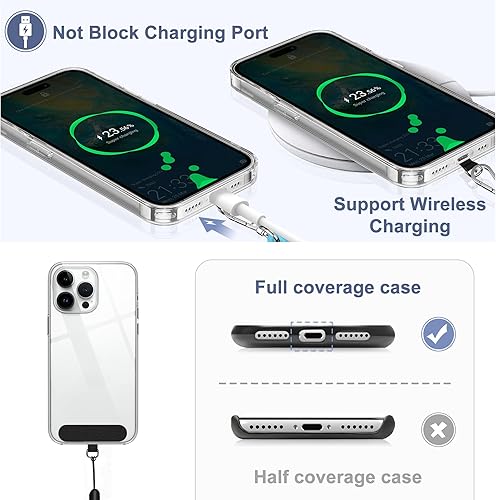 Miniatura 21 de takyu Cordón para teléfono celular, correa ajustable para el cuello y 2 correas de muñeca para teléfono con parches de sujeción para teléfono