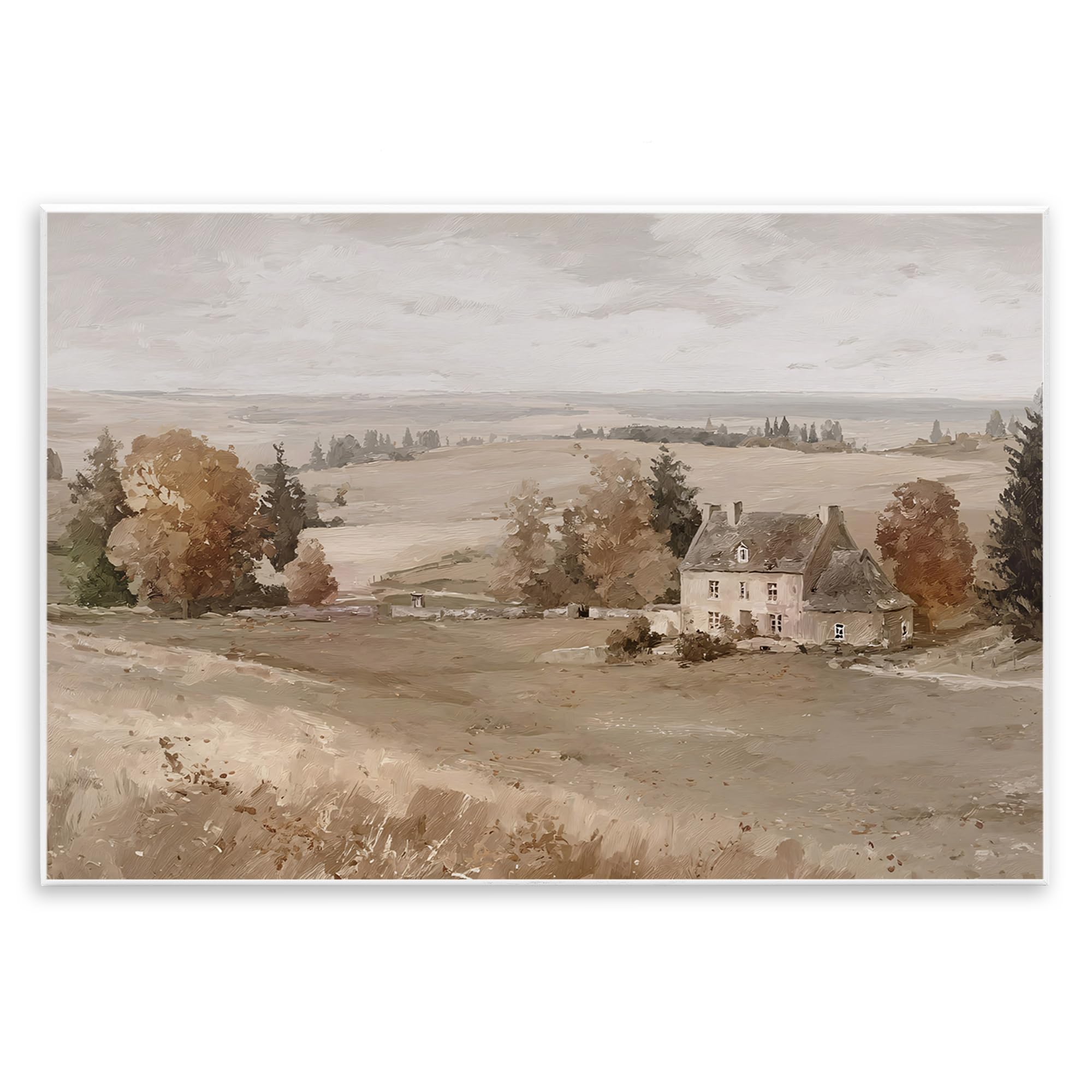 Stupell Industries 'Quaint Cottage in Countryside', Wall Plaque Art, 19 x 13 Inches, Easy to Hang and Sturdy, Made in USA, by Jacky Ngan