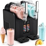 Glowdora Macchina per Granite, Macchina per Gelato, 430w, 7 modalità, Funzionamento One-Touch, Consistenza Regolabile, Miscelazione A 360°, Ideale per Ristoranti E Gelaterie Black - 1