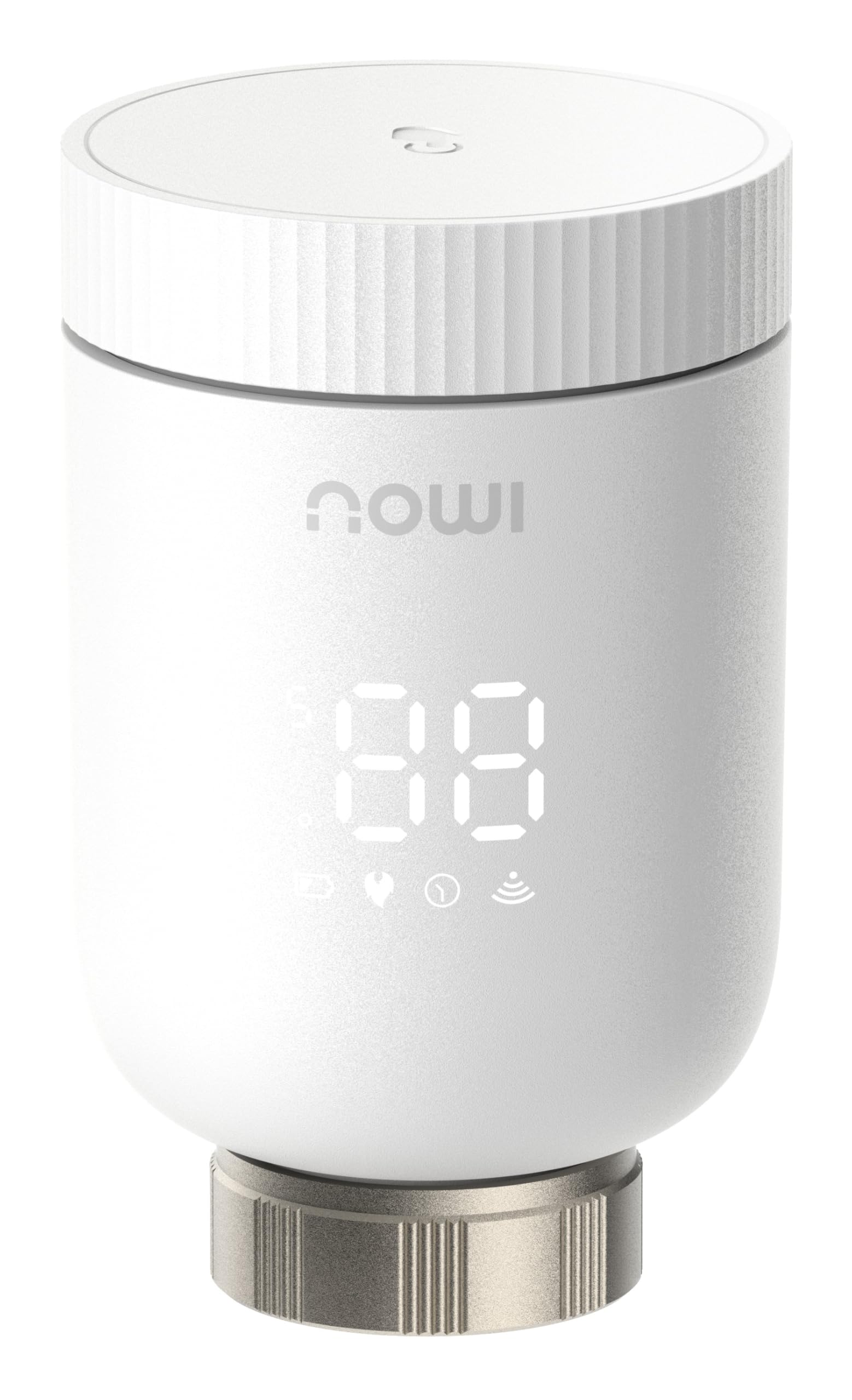 Imou Valvola Termostatica con 6 adattatori di montaggio, con rilevamento finestra aperta, protezione congelamento, programmabile e compatibile con Alexa e Google.