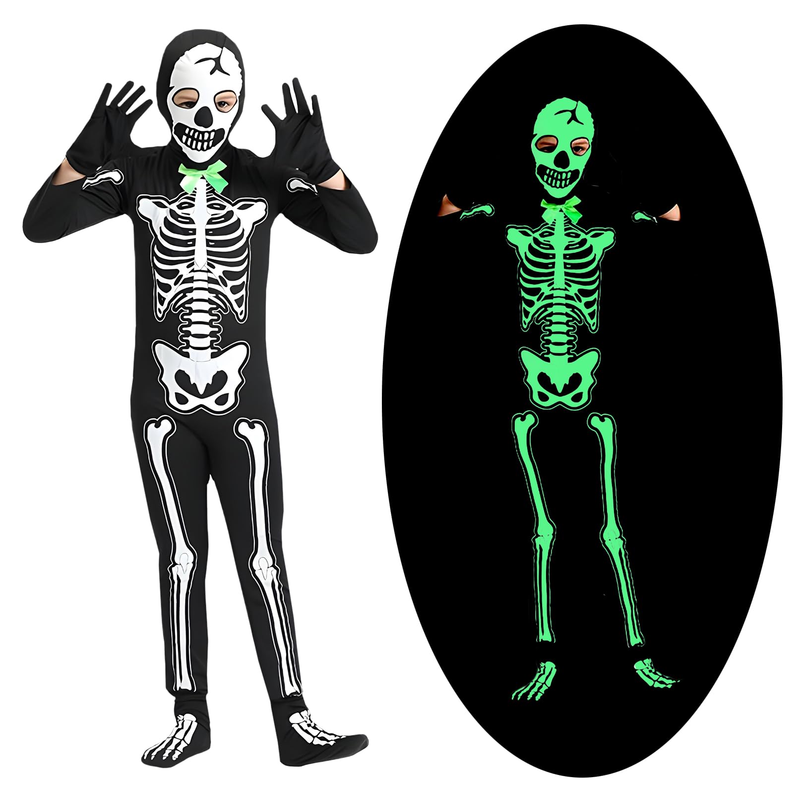 Amazon.co.jp: [Formemory] ハロウィン コスプレ 骸骨 服 骸骨