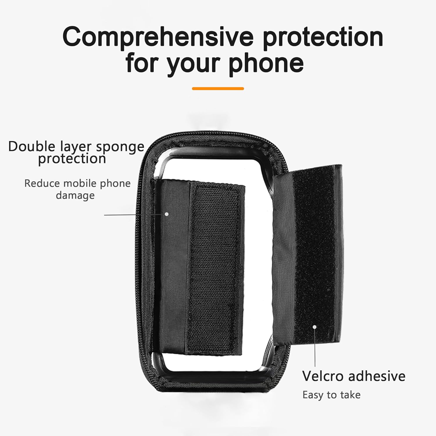 REVXON Bike Frame Bag for Lectric XP Lite – Rainproof & Shockproof Phone Pouch with Rain Cover, Bike Phone Mount, Universal Fit for MTB, Road & Commuter Bikes