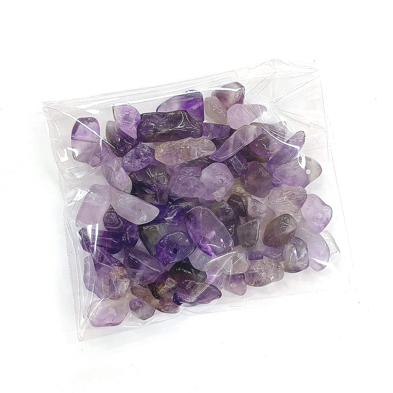 Amazon.co.jp: 20g 穴あき アメジスト さざれ石 天然石 パワーストーン