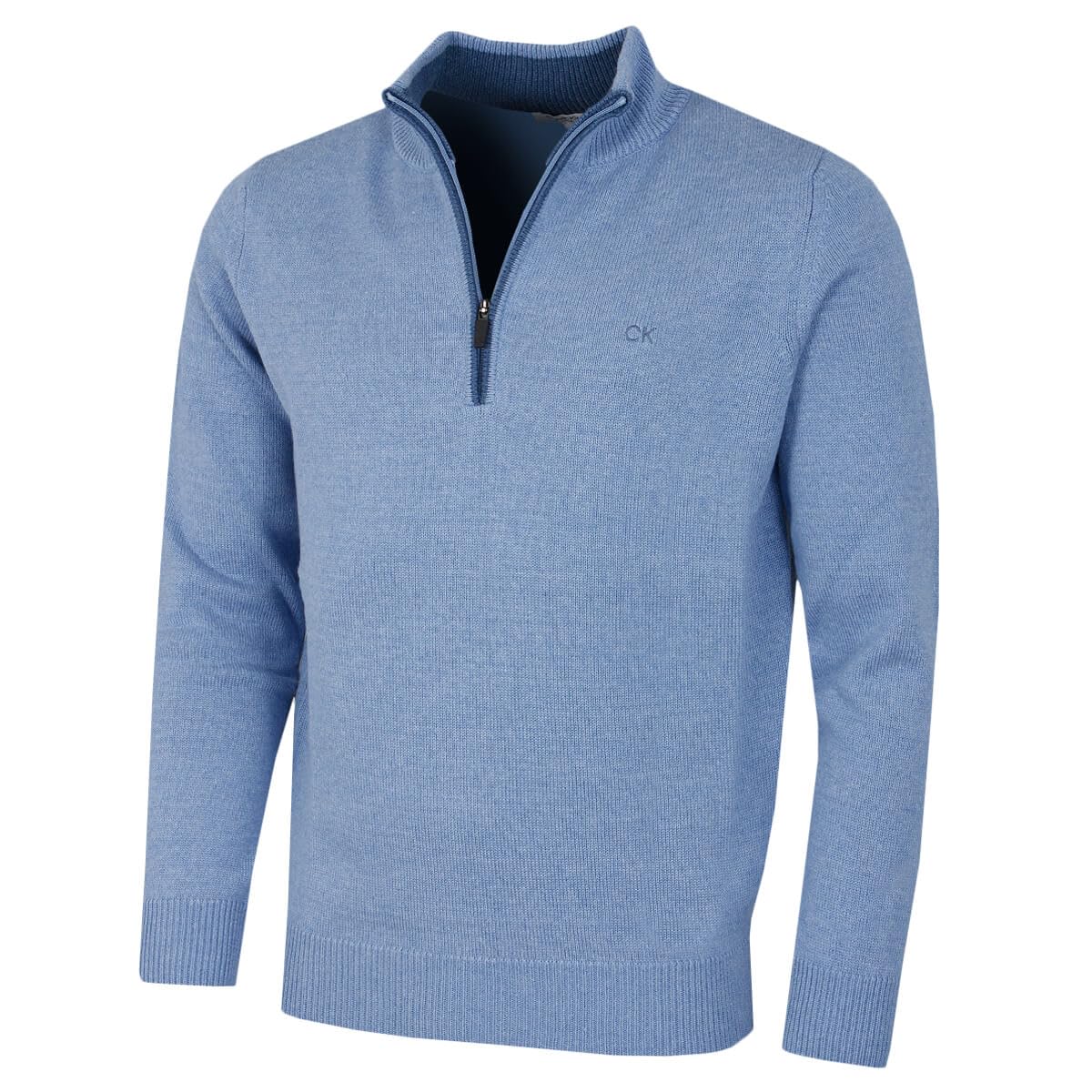 Calvin Klein Men's Sky Marl 1/2 Zip Ck Golf Sweater - Xxxxl