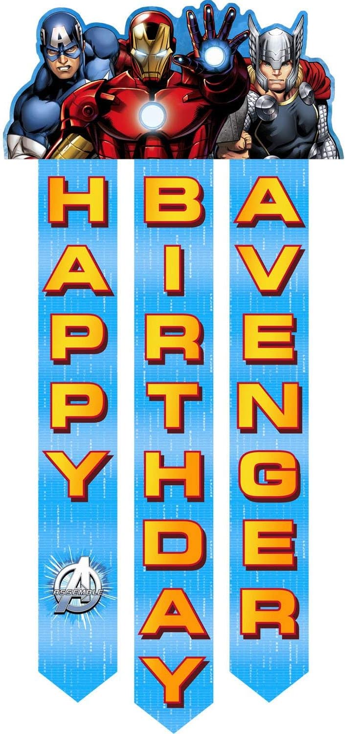 Hallmark - Brandclub - Avengers 'Assemble' Happy Birthday Banner (1ct) hallmark-brandclub-avengers-assemble-happy-birthday-banner-1ct