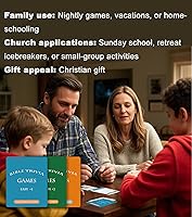 Vista 4 de Docdeer Bible Trivia Board Games Cards for Adults and Family, Great Christian Gift for Bible Study