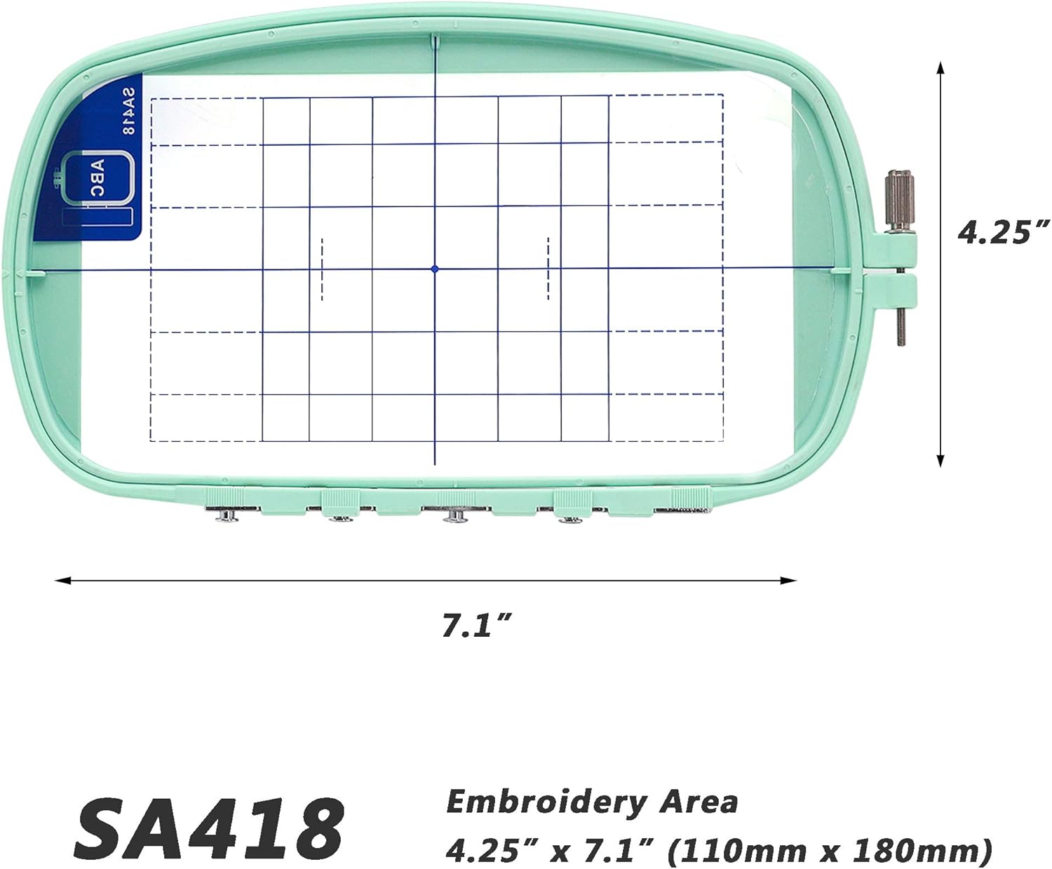 Sew Tech SA418 Embroidery Hoop for Brother PE200 PE190D PE180 PE180D PE170D PE150 PE150V PE100 Baby Lock Accent EM1 EM2 etc. Sewing and Embroidery Machine Hoop