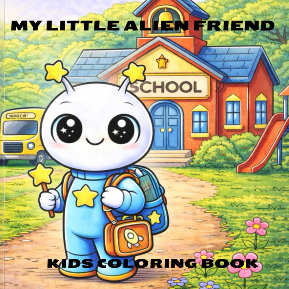 MY LITTLE ALIEN FRIEND: KIDS COLORING BOOK