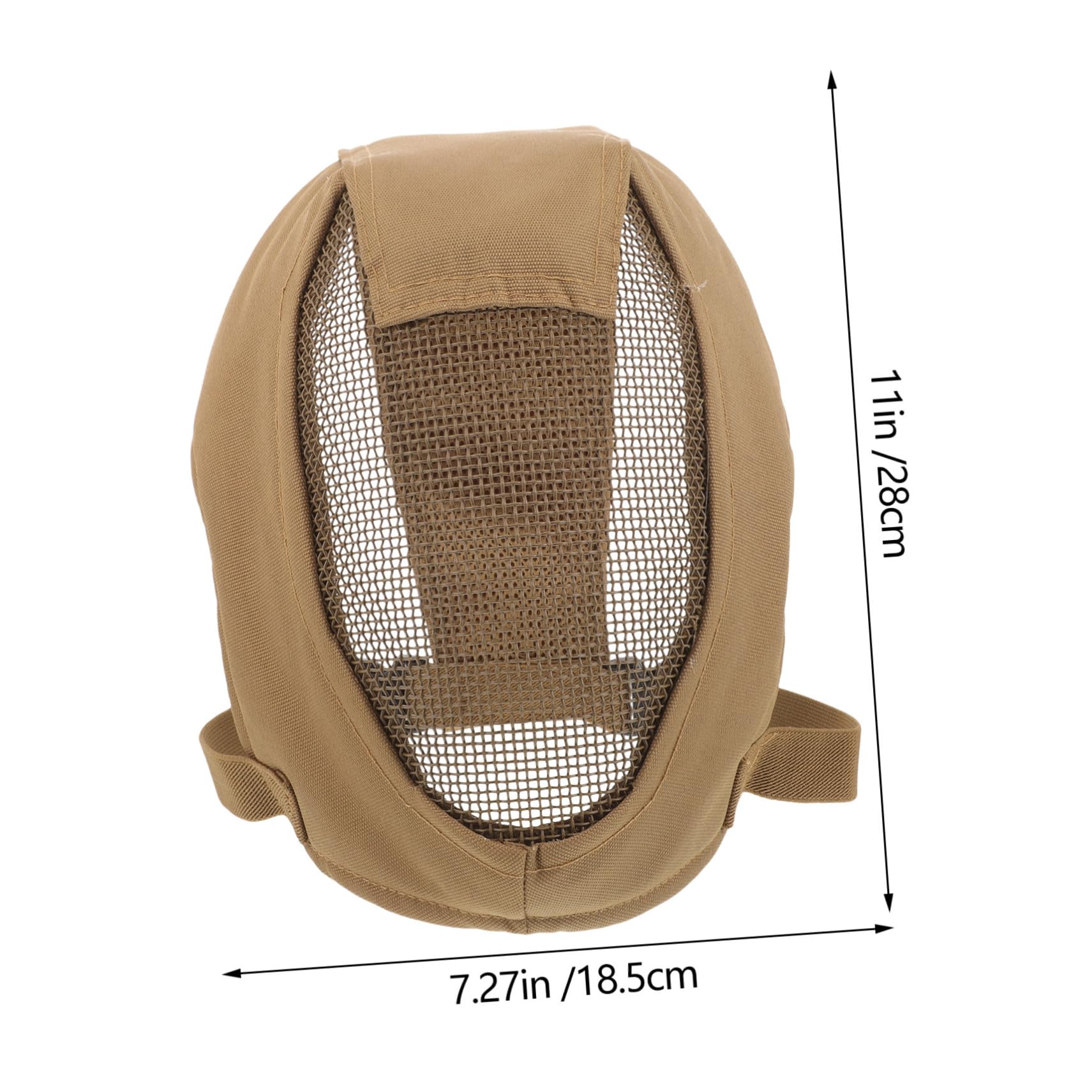 YARNOW Gesichtsschutzmaske Aus Stahlgeflecht Vollgesichtsschutz Für Outdoor-aktivitäten Transparente Und Robuste Feldmaske Für Fechtsport Und Mannschaftsspiele