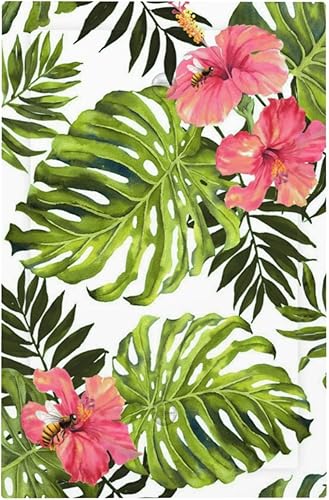 Miniatura 30 de Cubierta de Interruptor de Luz de 1 Gang con Escena de Flores de Grecia Mediterránea, Dispositivo Individual Basculante/GFCI, Placa Decorativa