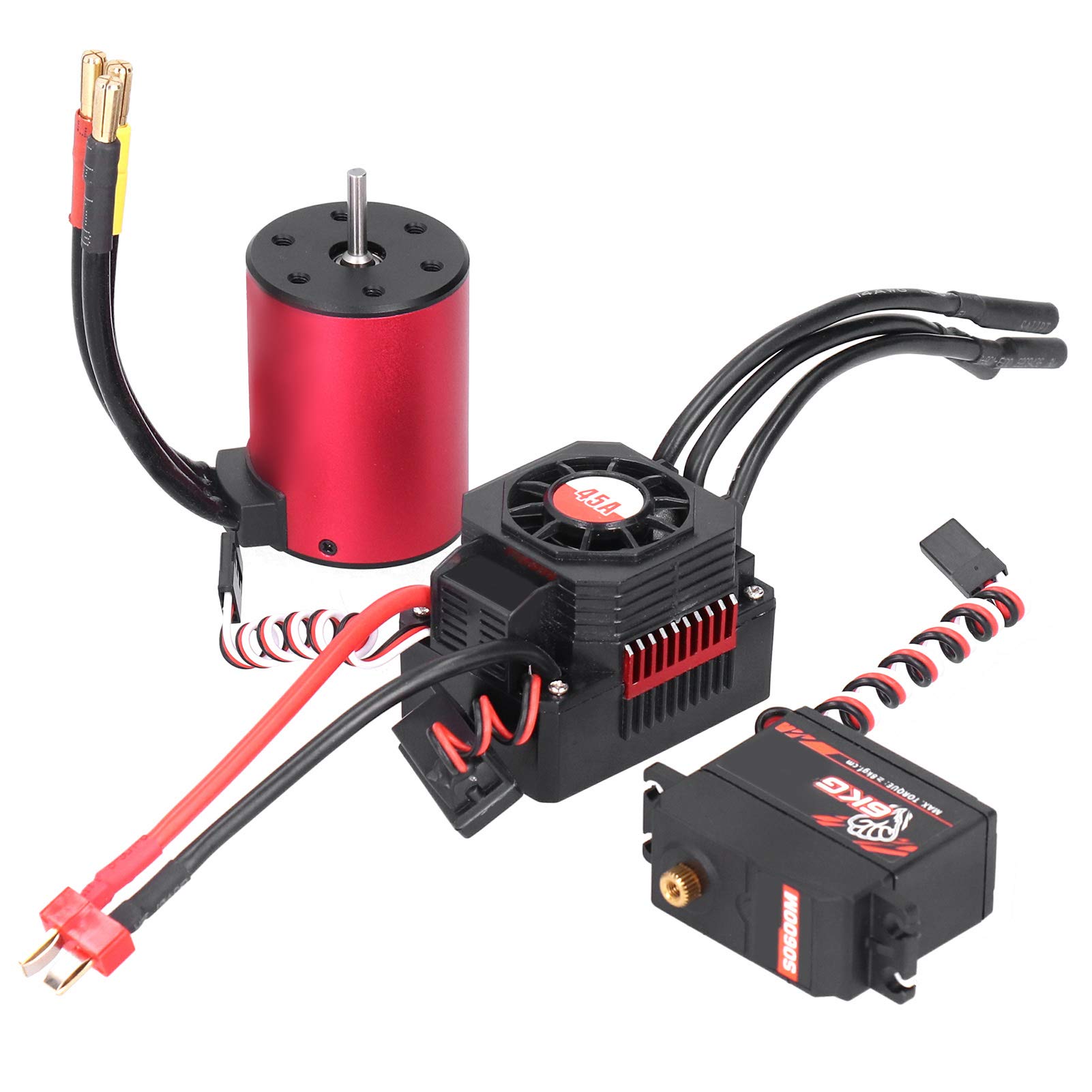 Changor 3650 Bezszczotkowy Silnik 3100KV z 45A ESC i metalową przekładnią