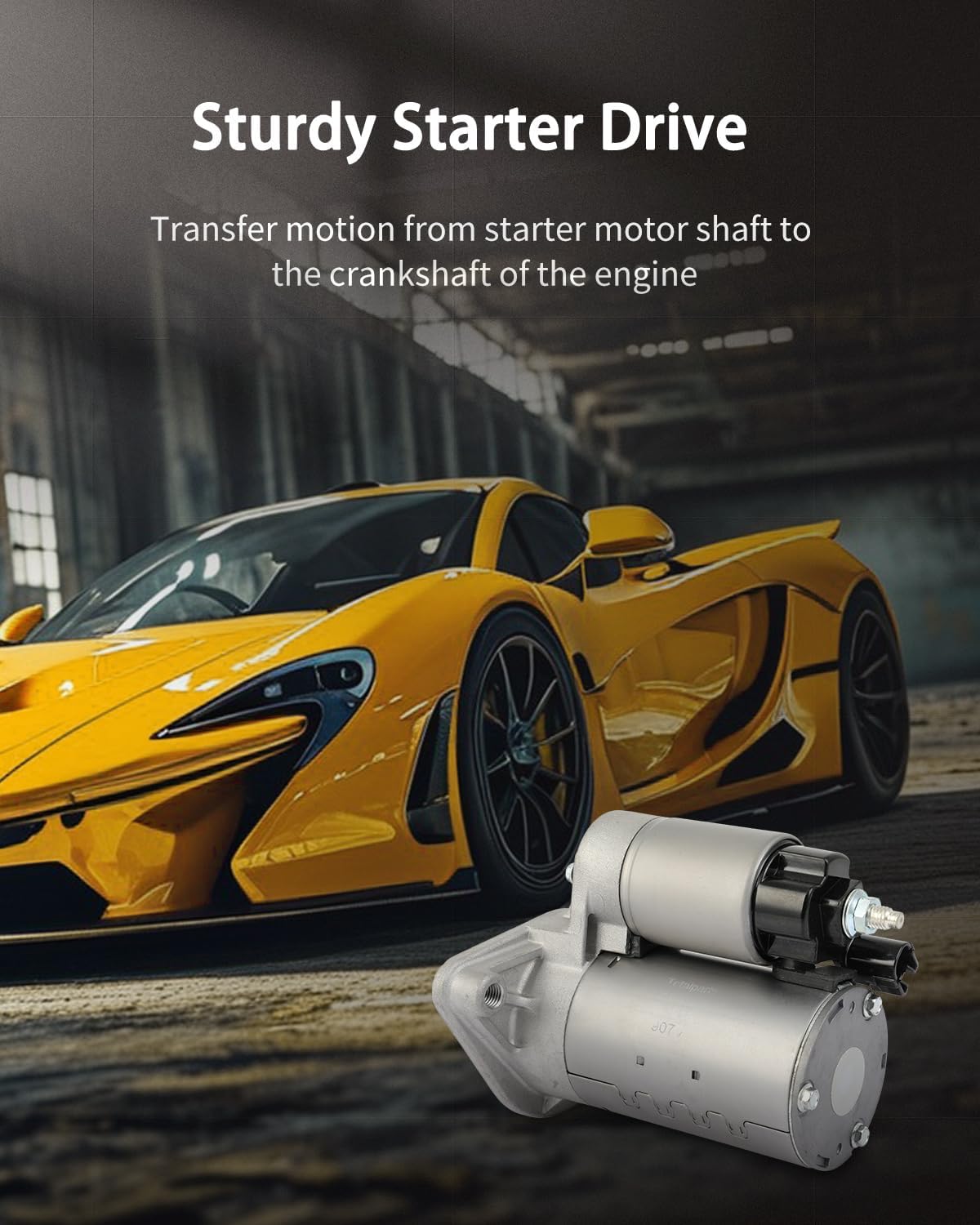 OCPTY Starter Fit for Toyota for Corolla 2015-2020 L4 1.8L 1.4KW, 12V, CW, 9T Replace 30481