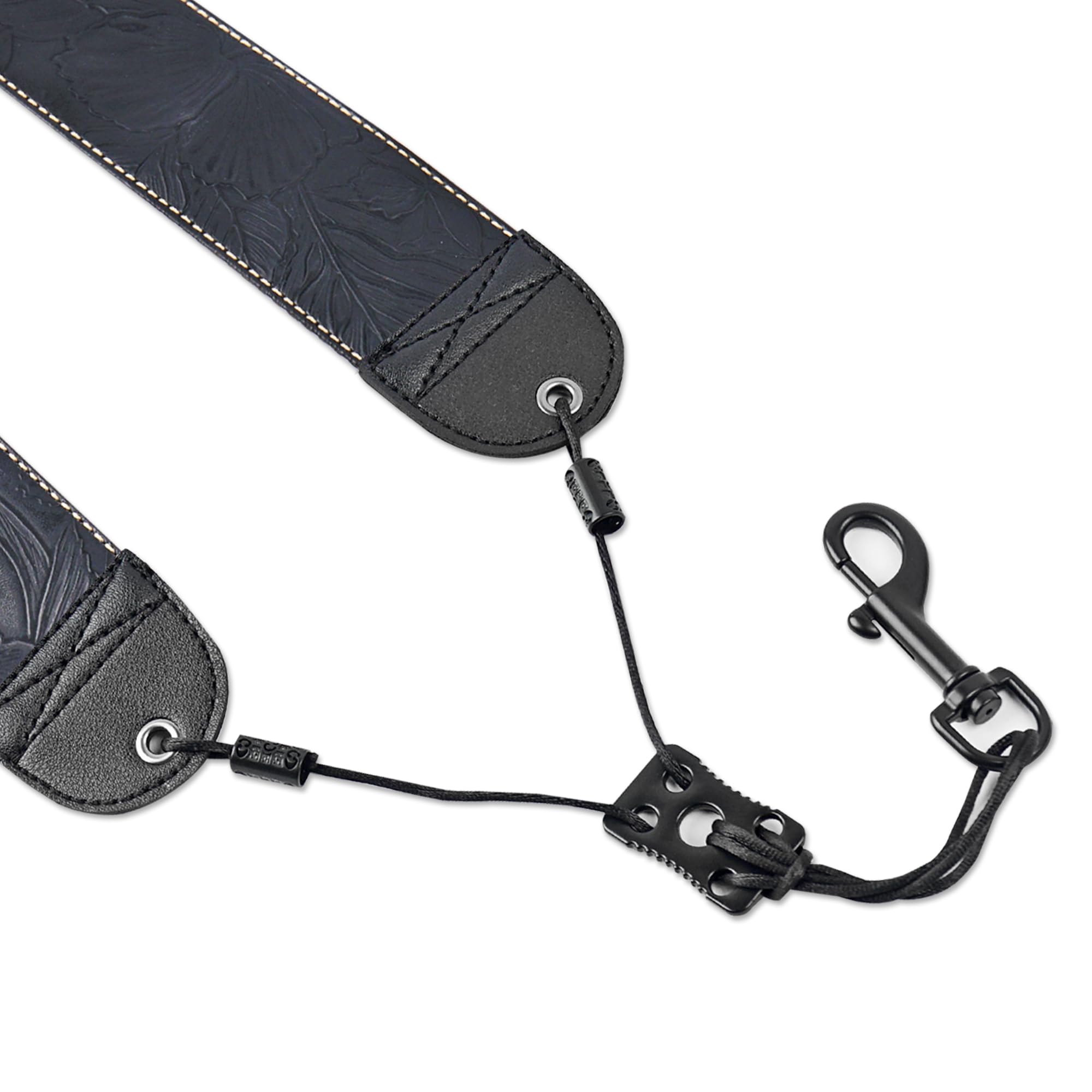 Czzmy Saxophone Neck Strap,Alto Tenor Bari Soprano Sax Neck Harness,Musical Instruments Accessories Parts(1-Carved Black) - Image 3