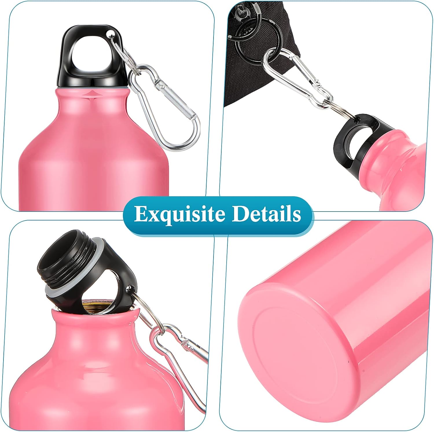 Sieral 10 Pcs Employee Appreciation Gifts Thank You for Being Awesome Water Bottle 20 oz Aluminum Water Bottle Lightweight Sport Tumbler with Twist Cap Buckle Inspirational Gifts for Coworker