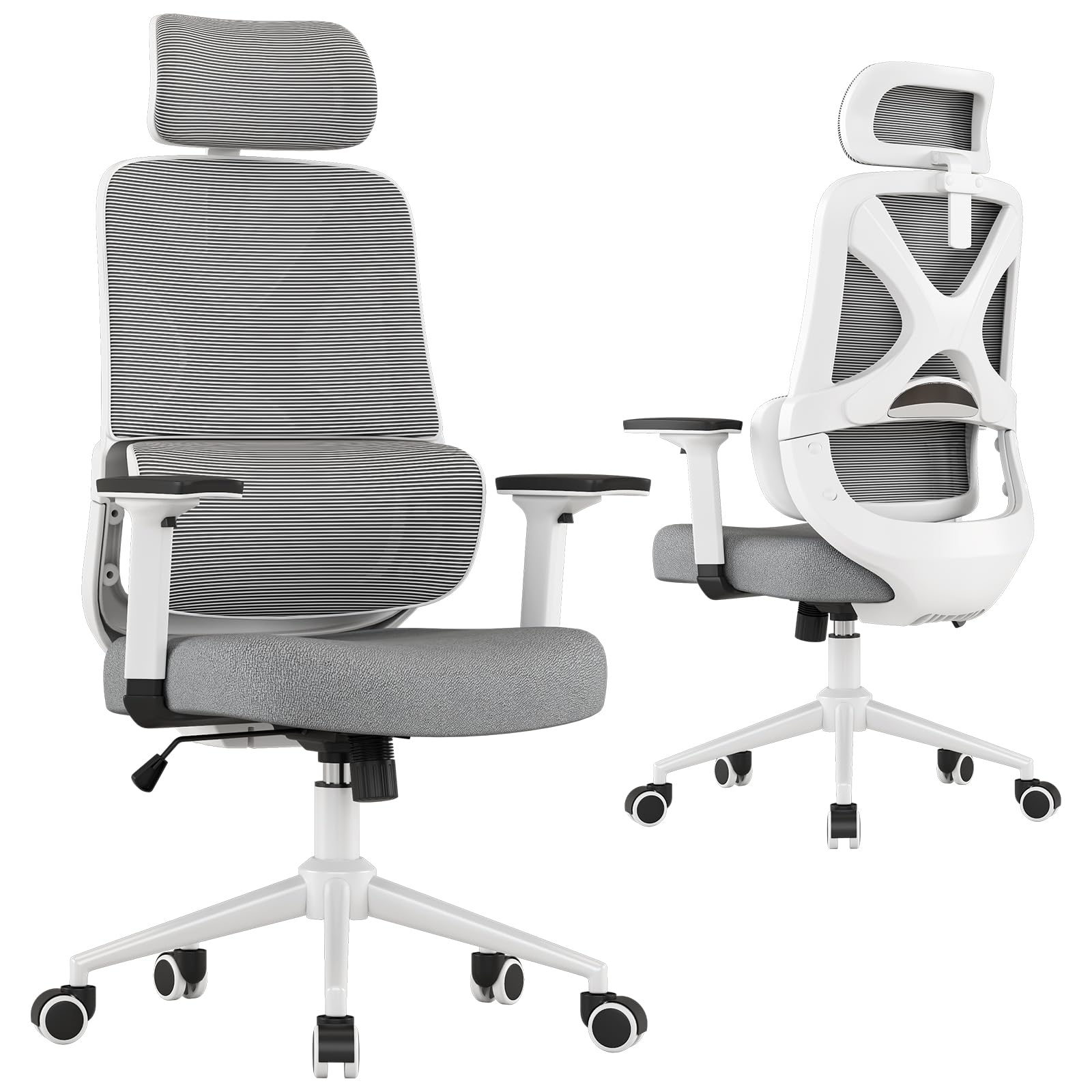 Apusen High Back Ergonomic Desk Chair with Adjustable Lumbar Support and Headrest