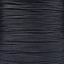 Paracord Planet 95lb Paracord 1 Strand Type I Parachute Cord for Outdoors and DIY Black 100 ft