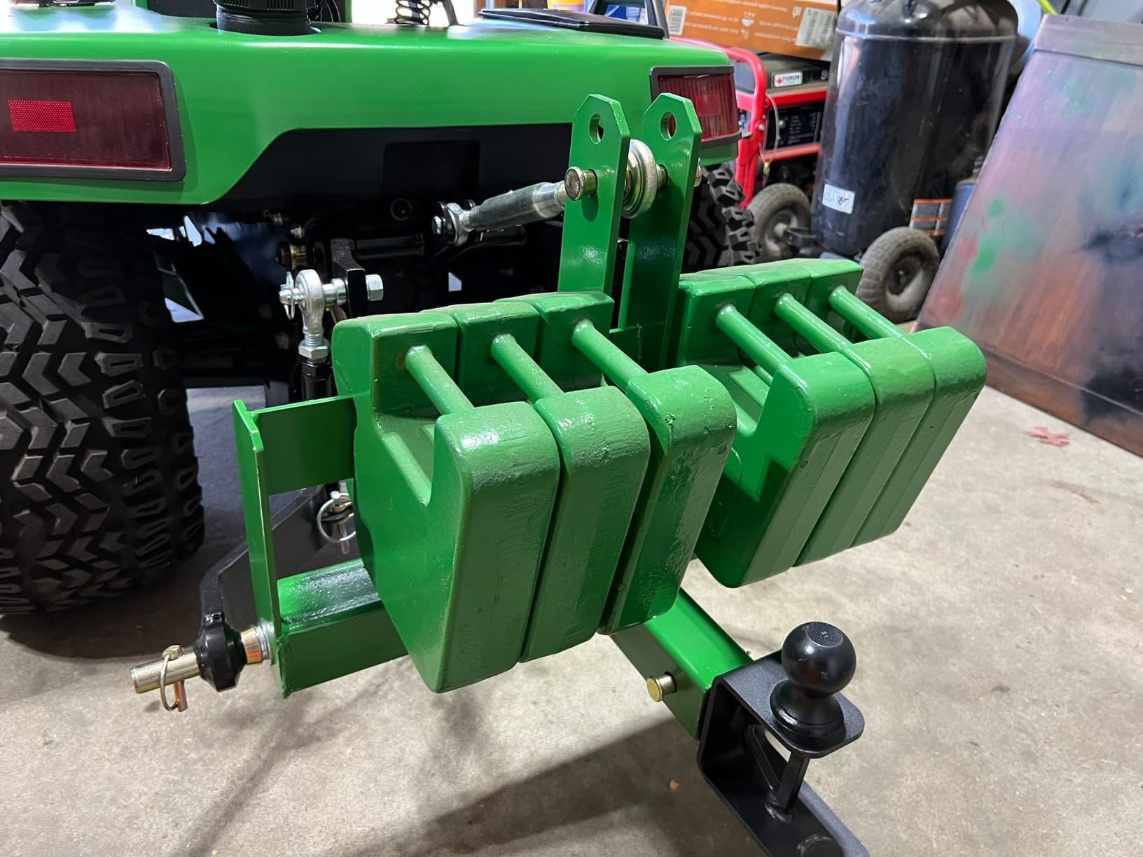 Zstar Attelage De Remorque 3 Points avec Récepteur 5cm pour Tracteur Cat 1