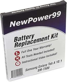 NewPower99 Battery Replacement Kit with Battery, Instructions and Tools for Samsung Galaxy Tab A 10.1 SM-T580