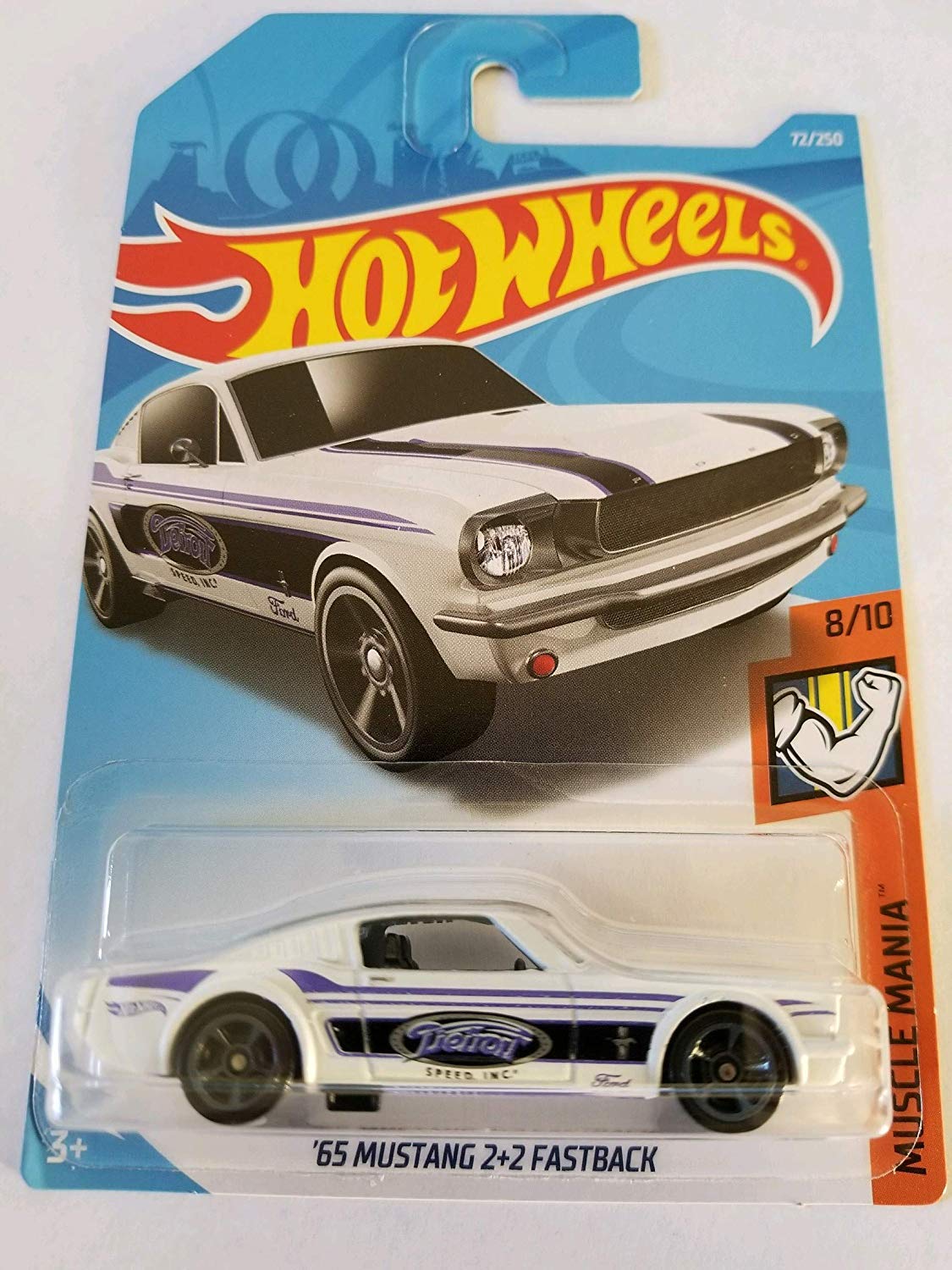 Amazon | Hot Wheels 2019 Muscle Mania '65 Mustang 2+2 Fastback 72