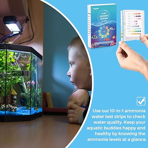Miniatura 7 de Kit de prueba de agua para acuario 9 en 1, tiras de prueba de acuario fáciles y precisas, 125 tiras de prueba de agua para pecera, monitorea pH,