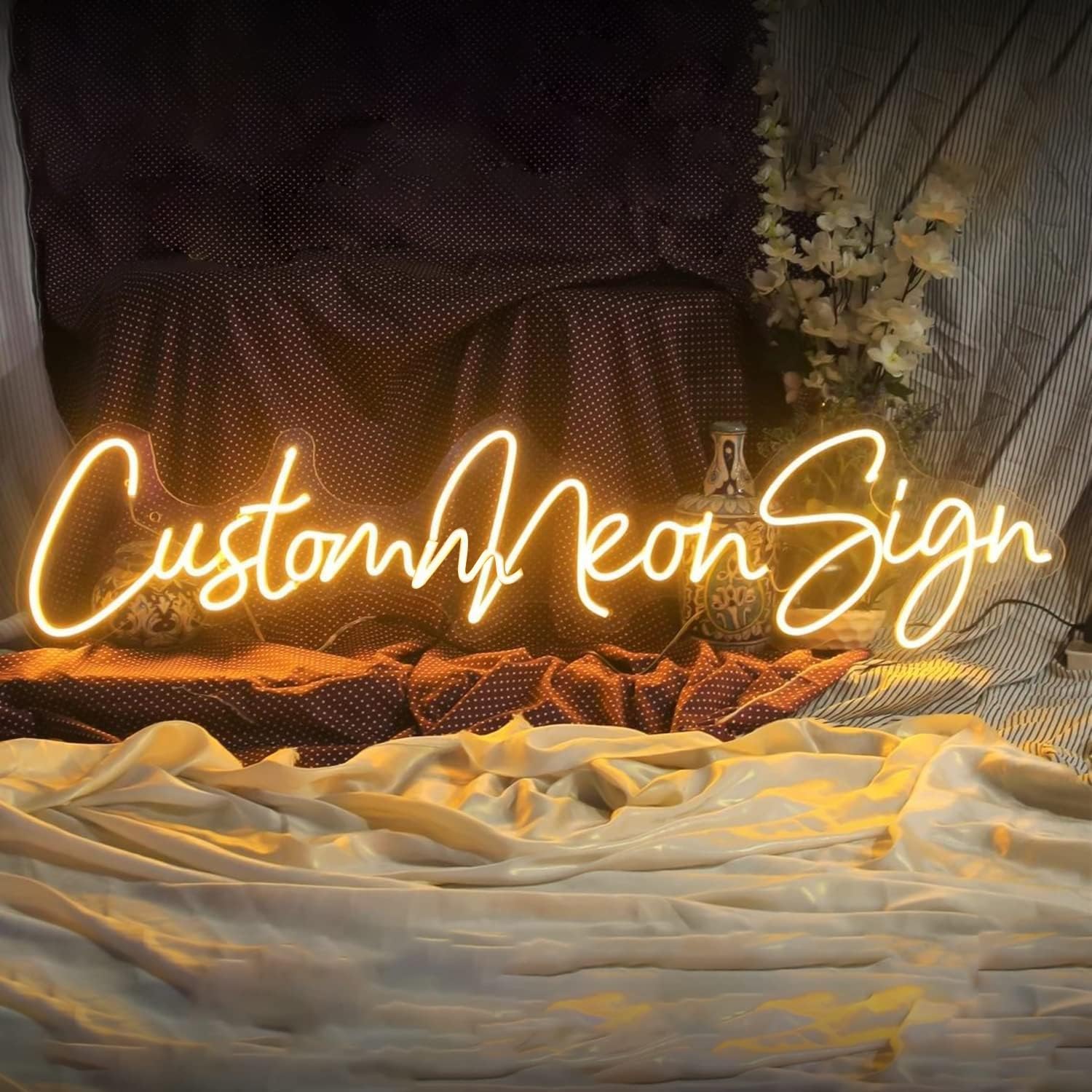 Personalised LED Neon Light Sign for Bedroom, Birthday Gift, Party, Wedding Gift, Wall Decor - Neon Light Customized Name Sign | Name Neon Lights For Wall-image-7