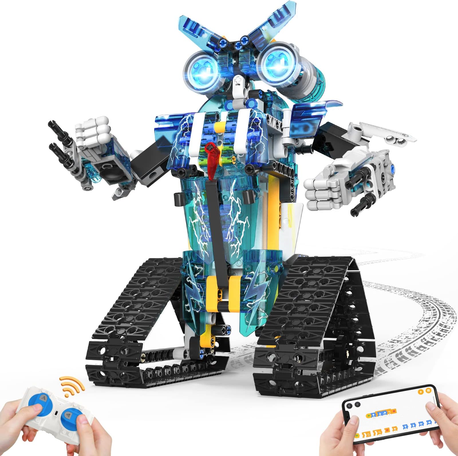 Stem Building Toys for 8-16 Year Old Boys Girls, Robot Toys with Remote or App Control Stem Projects Building Block Kits, Science Educational Birthday Gifts for 8-12 Year Old Teenage Girls Boys