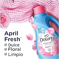 Vista 3 de Downy Líquido suavizante de telas, aroma fresco de abril, 111 onzas líquidas, 150 cargas