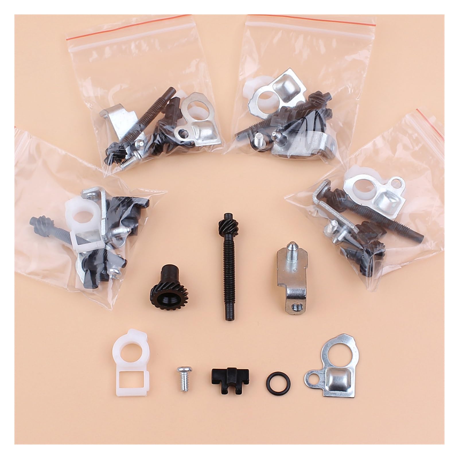 Ajustador de Tensor de Cadena de 5 Piezas Apto for Stihl 026 034 036 046 064 066 ms240 ms340 ms360 ms640 ms660 Repuestos de Motosierra 11250071021