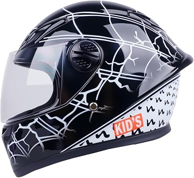 DOT Approved 3-12 Years Old Kids 3/4 Motorcycle Full Face Helmet,Cute Four Seasons Youth Street Electric Scooter Go-Kart Dirt-Bike Moped Bicycle ATV Helmets for Boys Girls
