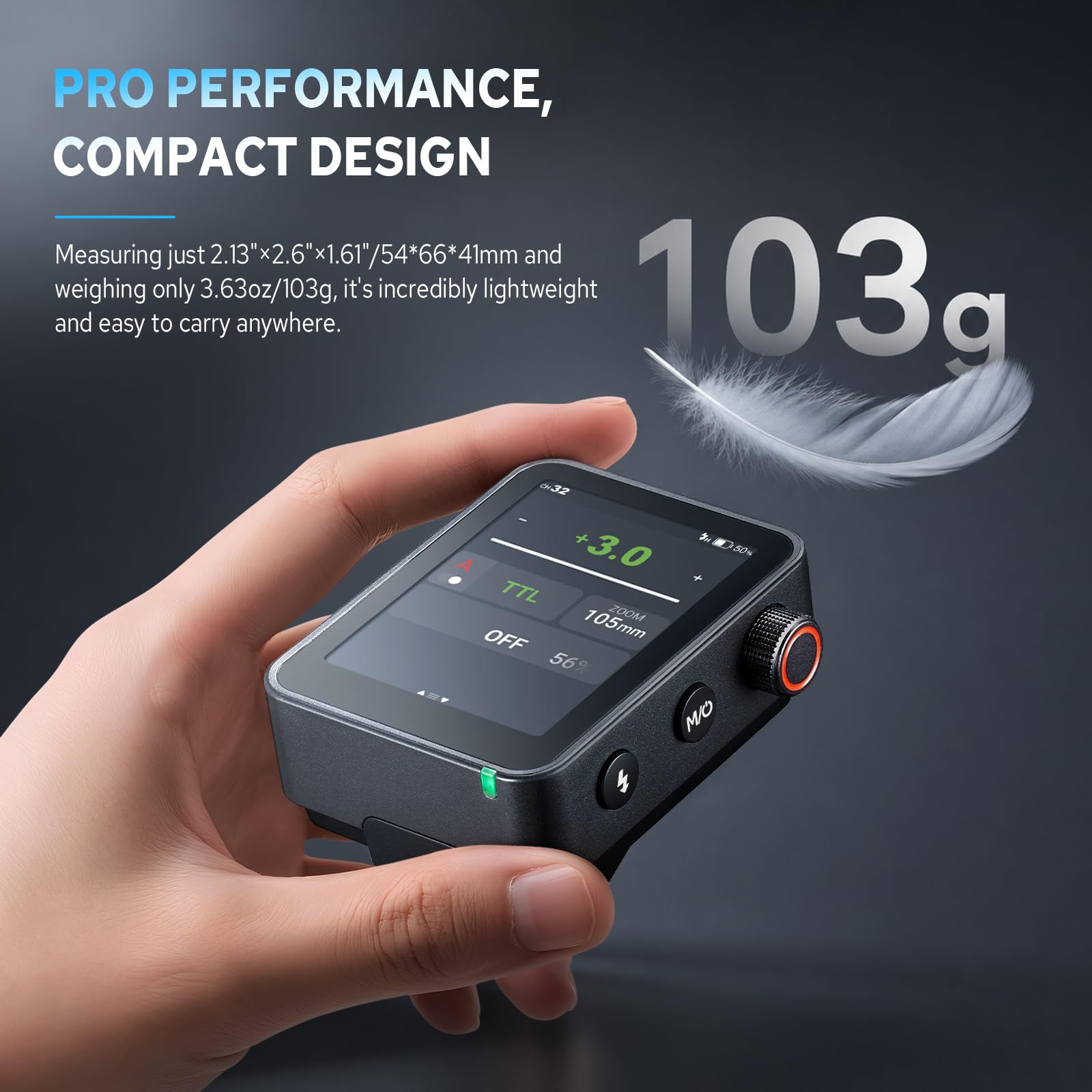 Godox X3Pro F TTL Wireless Blitzauslöser mit HSS Display für Fuji, TCM (Auto/Manuell/Mehrere Modi) Bluetooth Integration und APP Steuerung Wireless Speedlight Transmitter