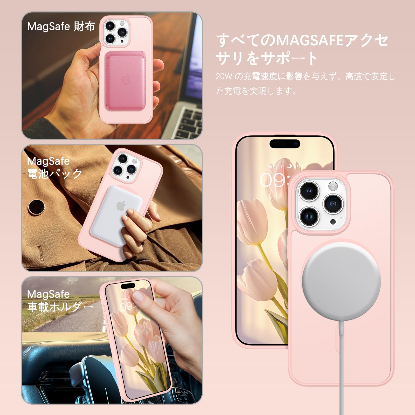 Amazon.co.jp: VENINGO iPhone 15 Pro専用ケース Magsafe対応