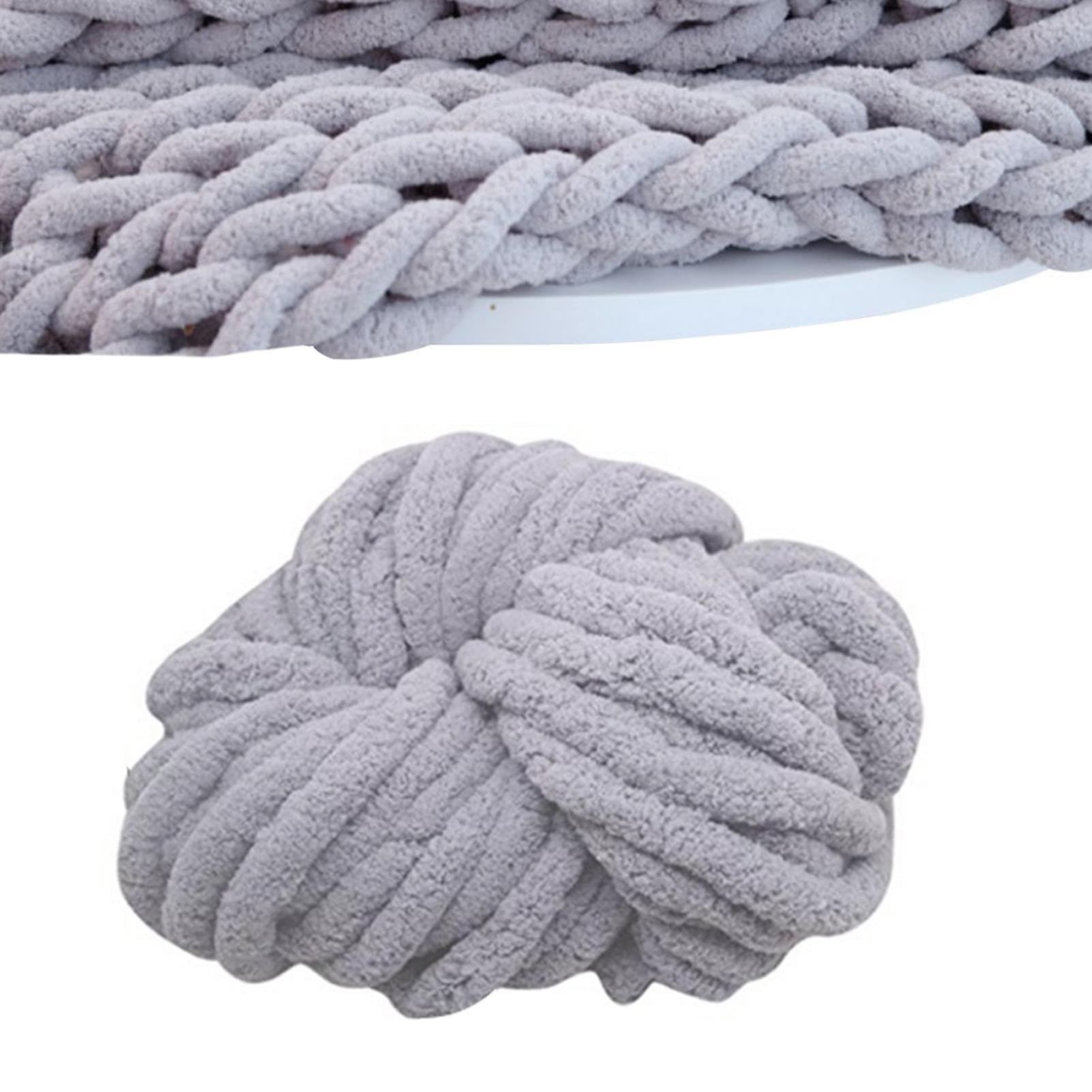 Pelote De Laine Chenille épaisse (Chunky Yarn) - 250g Par Pelote (~20m) - Polyester Doux Pour Tricot/crochet à Main - Multi-couleurs