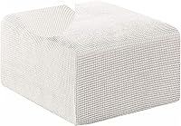 Vista 10 de Funda otomana elástica cuadrada de 24 x 24/38 x 38/40 x 40 pulgadas, funda otomana extragrande, protector de muebles, protector de muebles, funda