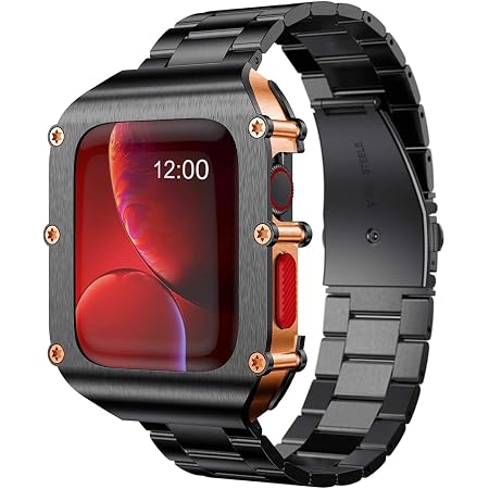 Amazon.com: T-ENGINE Compatible con Apple Watch Series 3 de 1.654 in, caja  de acero inoxidable con correa para hombres de 1.654 in, serie 3, serie 2,  serie 1 : Celulares y Accesorios