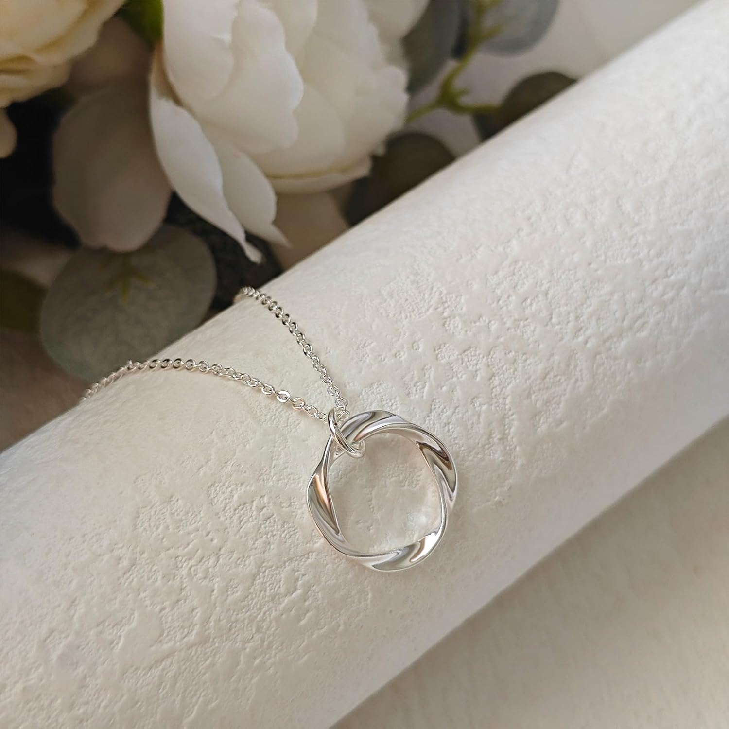 OGD Layered CZ Rondelle Pendant Necklaces for Women, 14K Gold Plated Trendy Mariner Chain Dainty Circle Rondelle Pendant Choker Necklace for Women Two-Toned Cubic Zirconia Gold Necklace - Image 3