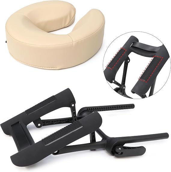 Master Massage Face Cradle, Cresent, Cream