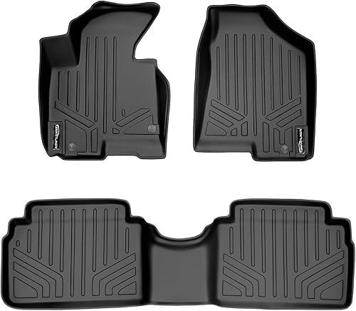 SMARTLINER Juego de alfombrillas de piso de ajuste personalizado de 2 filas para Hyundai Tucson 2010-2013