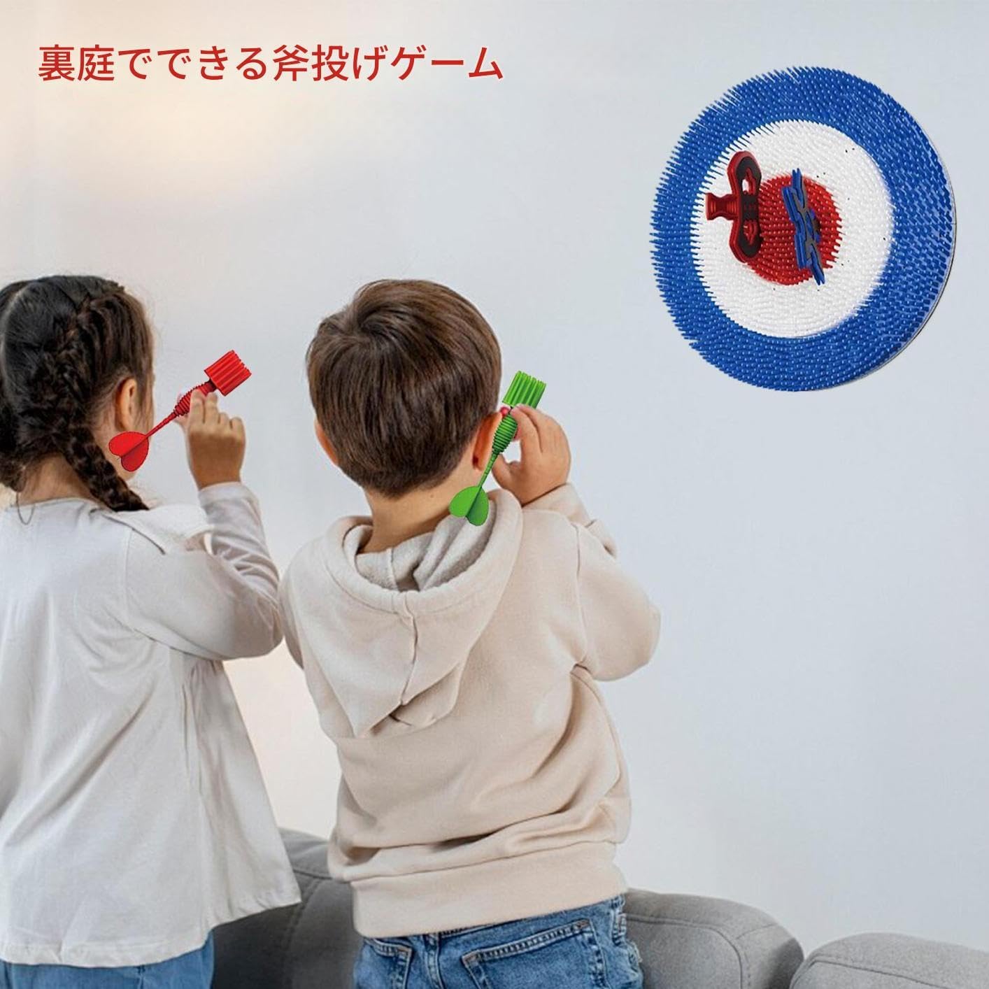 キッズ用アックススローゲーム - 家族集会アクティビティ | 携帯用庭ゲーム ティーンズと大人向け 誕生日パーティー・ビーチ・芝生・