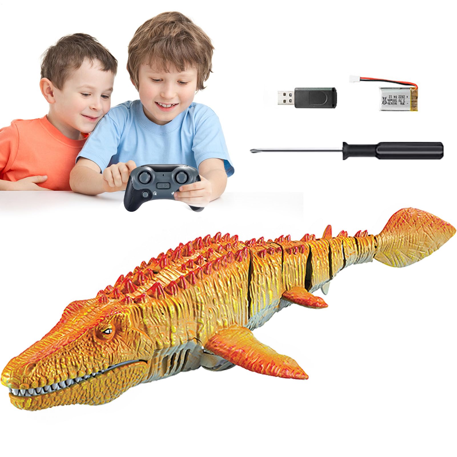 Giocattolo galleggiante Mosasaurus dinosauro – dinosauro telecomando con