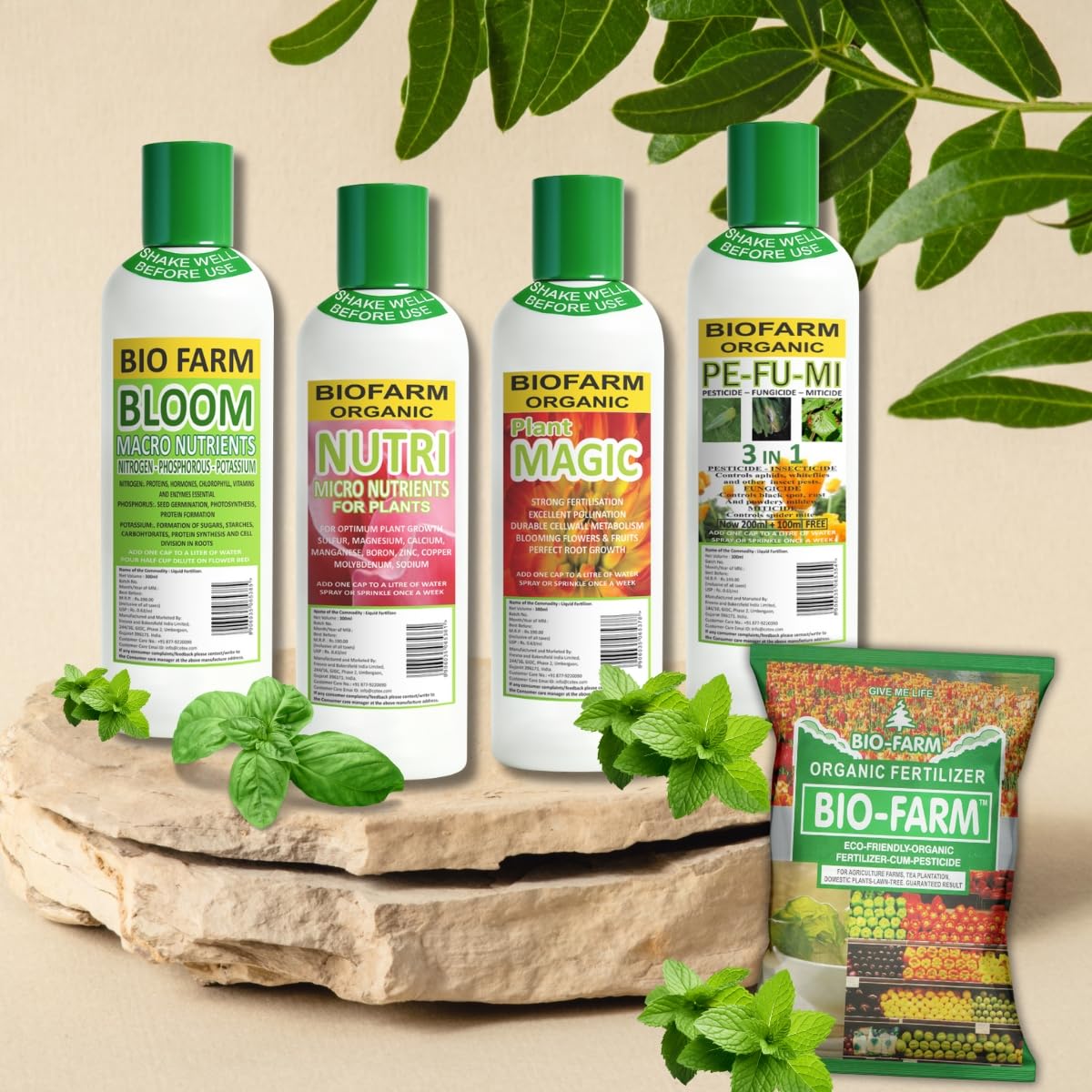 BIOFARM Natural Plant Care Kit | Complete Care for Indoor & Outdoor Plants | Pack of 5 | Bottle-picture-21