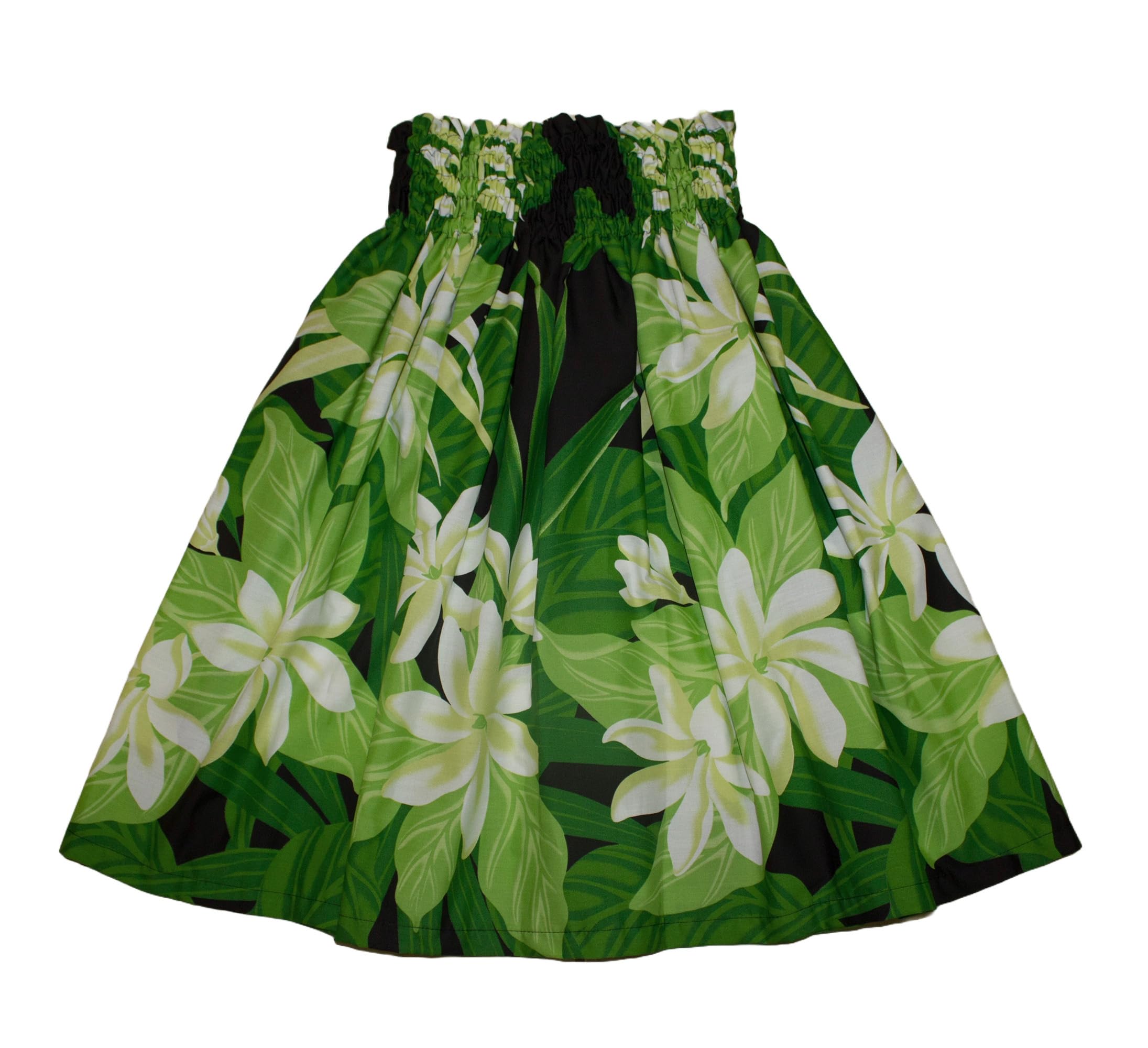 Rainview Creations Hawaiian Youth Girls Hula Pa'u Skirt, Hawaii Tropical Flower Hula Dancer Skirts for 8 to 12 Years Old Girl (US, Alpha, One Size, Regular, Green)