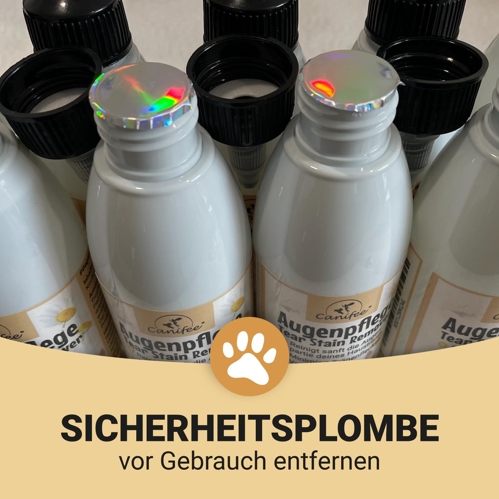 Collyre Chien et Chat Détachant pour Chats et Chiens 150ml, Soins Oculaires pour Chiens et Chats Nettoyant Yeux Chien et Chat Hygiène et Santé du Chien Collyre Antiseptique Yeux