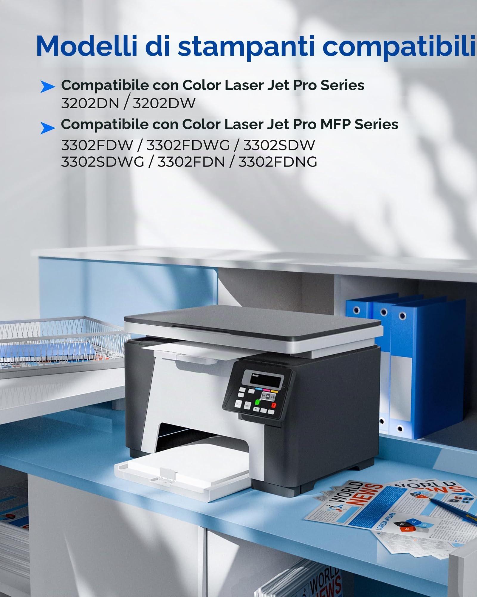 GPC Image 219A Toner Compatibili per HP 219A 219X per MFP 3302fdw (4-Pack) | Con Chip, Compatibili per HP, Color LaserJet Pro MFP 3302SDW, 3302FDN, 3302FDNG, 3302FDWG, 3302SDWG, 3202DN, 3202DW, W2190A