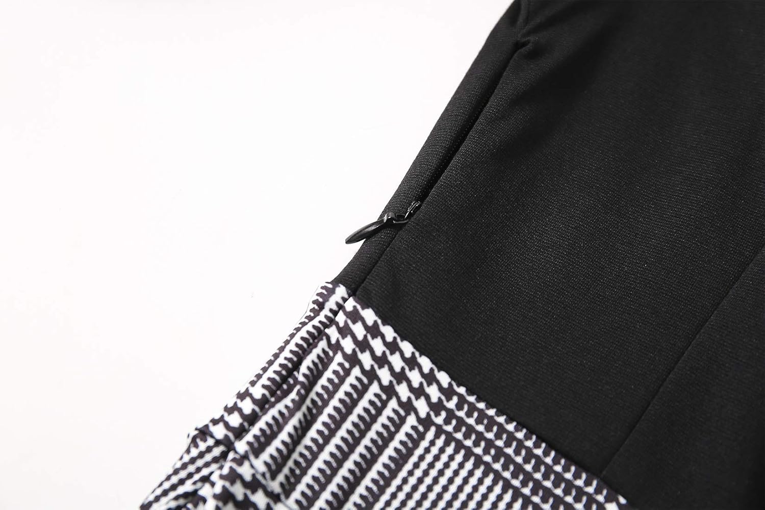 Women's Elegant Vintage Dresses Knee Length Casual Floral Print Work Party Peter Pan Collar A-Line Dress with Pockets 978 - Image 4