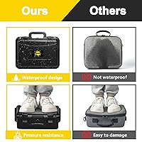 Vista 3 de DEVASO Carrying Case for Nintendo Switch/Switch OLED, Professional Deluxe Waterproof Travel Case Soft Lining Hard Case for Nintendo Switch OLED